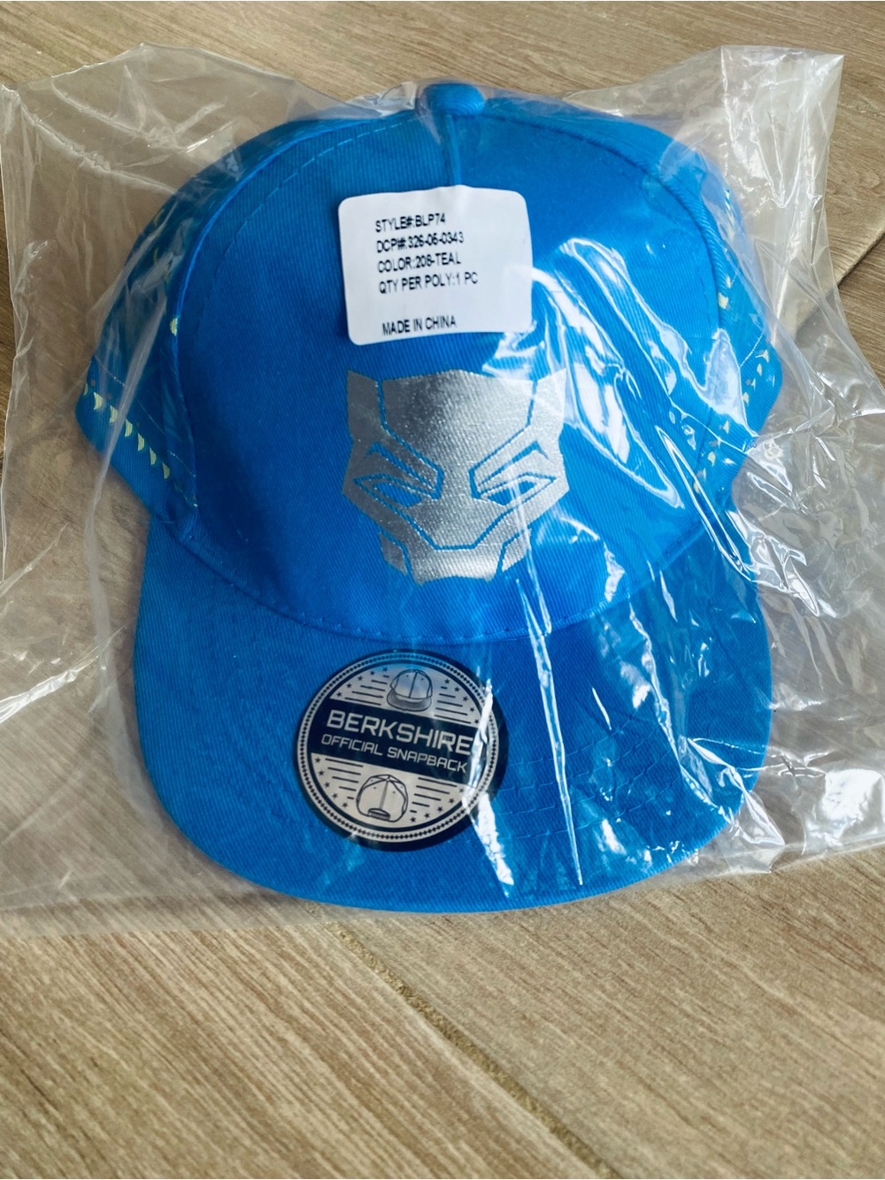 NEW Marvel Black Panther Wakanda Forever Boys Snapback Hat Cap Blue Berkshire